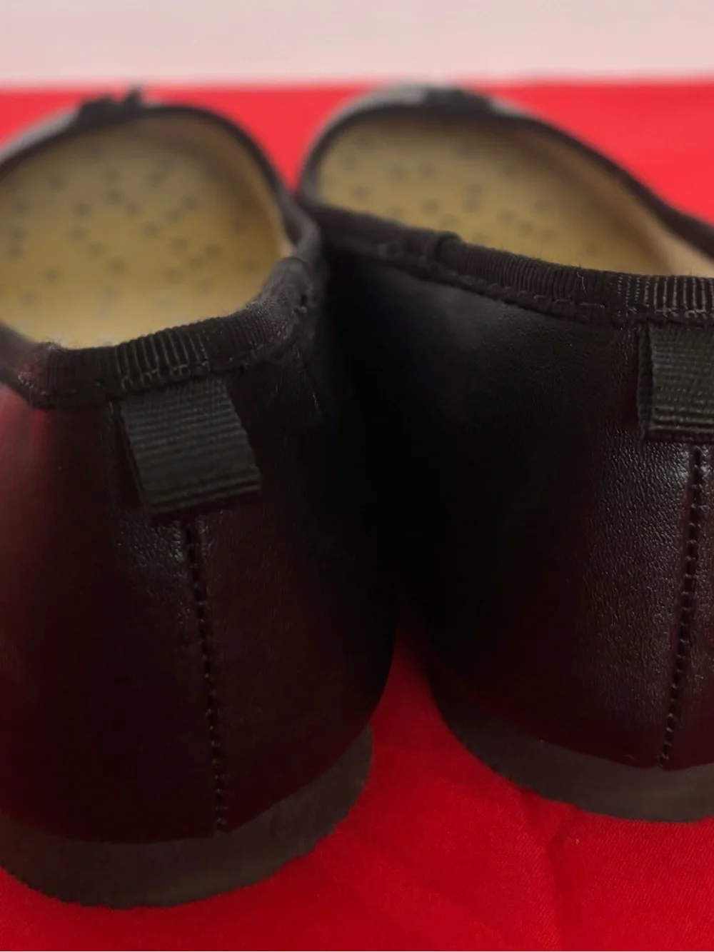 Cat & Jack Black Ballet Flats with Knot Accent